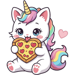Pizza Unicorn sticker
